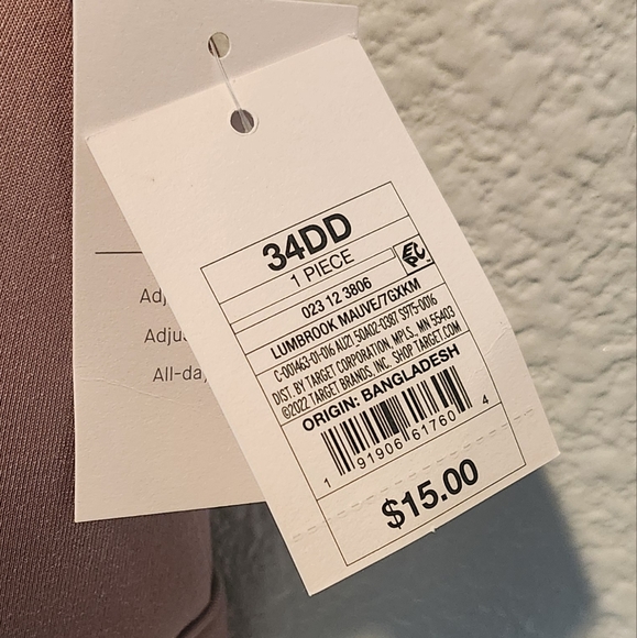Auden 34DD Lumbrook Mauve Bra - Picture 2 of 5